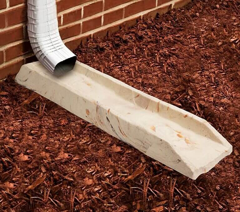 A sound wave graphic or a picture of a downspout with a gurgling sound effect