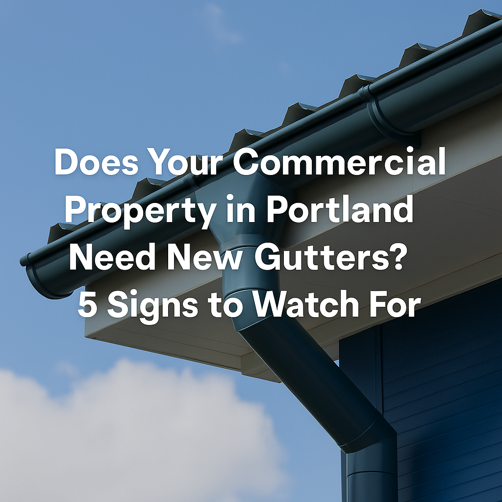 commercial gutter servicds, gutter repair, gutter replacement, box gutters, commercial gutter replacement, commercial gutters, commercial property maintenance, fascia gutters, gutter installation Oregon, gutter problems, gutter repair Portland, K-style gutters, Portland gutter services, signs of gutter damage