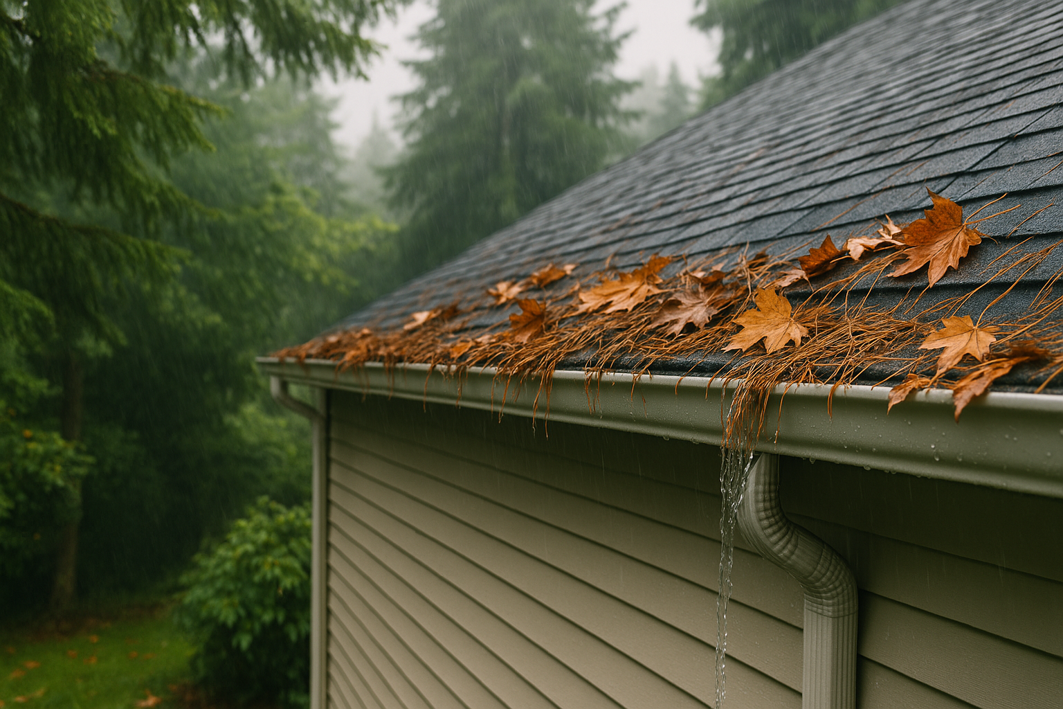 gutter cleaning, gutter repair, Oregon gutters, seamless gutters, fascia and soffit, foundation protection, roof leaks, water damage, moss and mold, downspouts, gutter guards, home maintenance, Portland homeowners