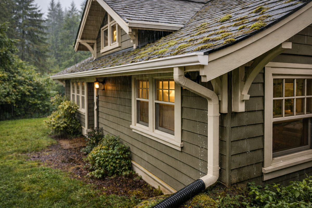 6 inch gutters, fascia repair, gutter empier oregon, gutter installation Oregon, gutter installers oregon, gutter replacement, historic home drainage, older homes Oregon, seamless gutter installation, seamless gutter installation oregon